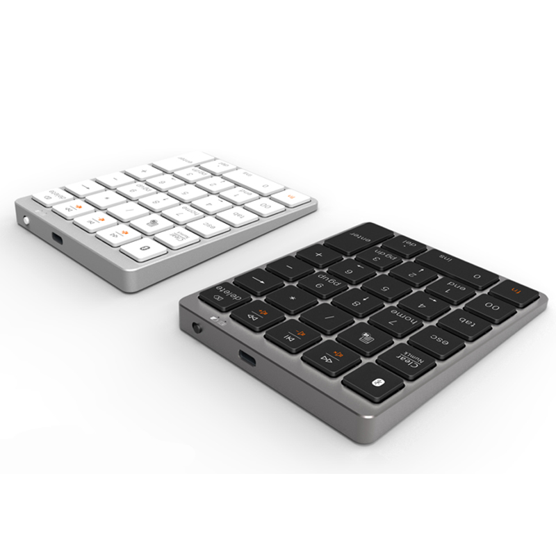 Bàn Phím Số 28 Phím Bluetooth Không Dây Bằng Hợp Kim Nhôm Siêu Mỏng Cho Laptop / Máy Tính Bảng / Điện Thoại