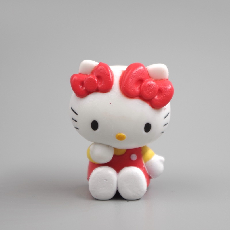 SANRIO Set 4 Mô Hình Nhân Vật Phim Hoạt Hình Kuromi Onpompurin Cinnamoroll Hello Kitty