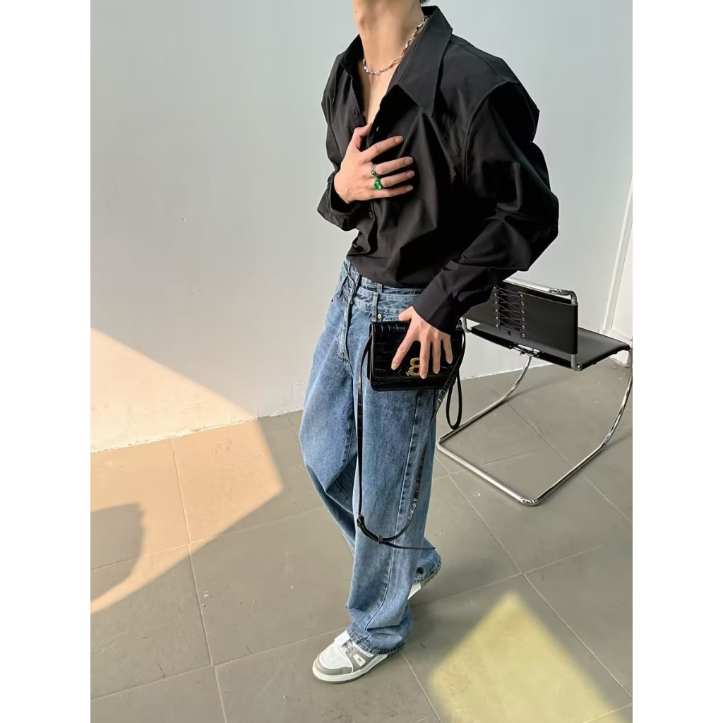 Áo Sơ Mi Nam Tay Dài Dáng Rộng Thời Trang Hàn Quốc Cao Cấp Cho áo sơ mi nữ form rộng áo sơ mi tay dài áo sơ mi đẹp