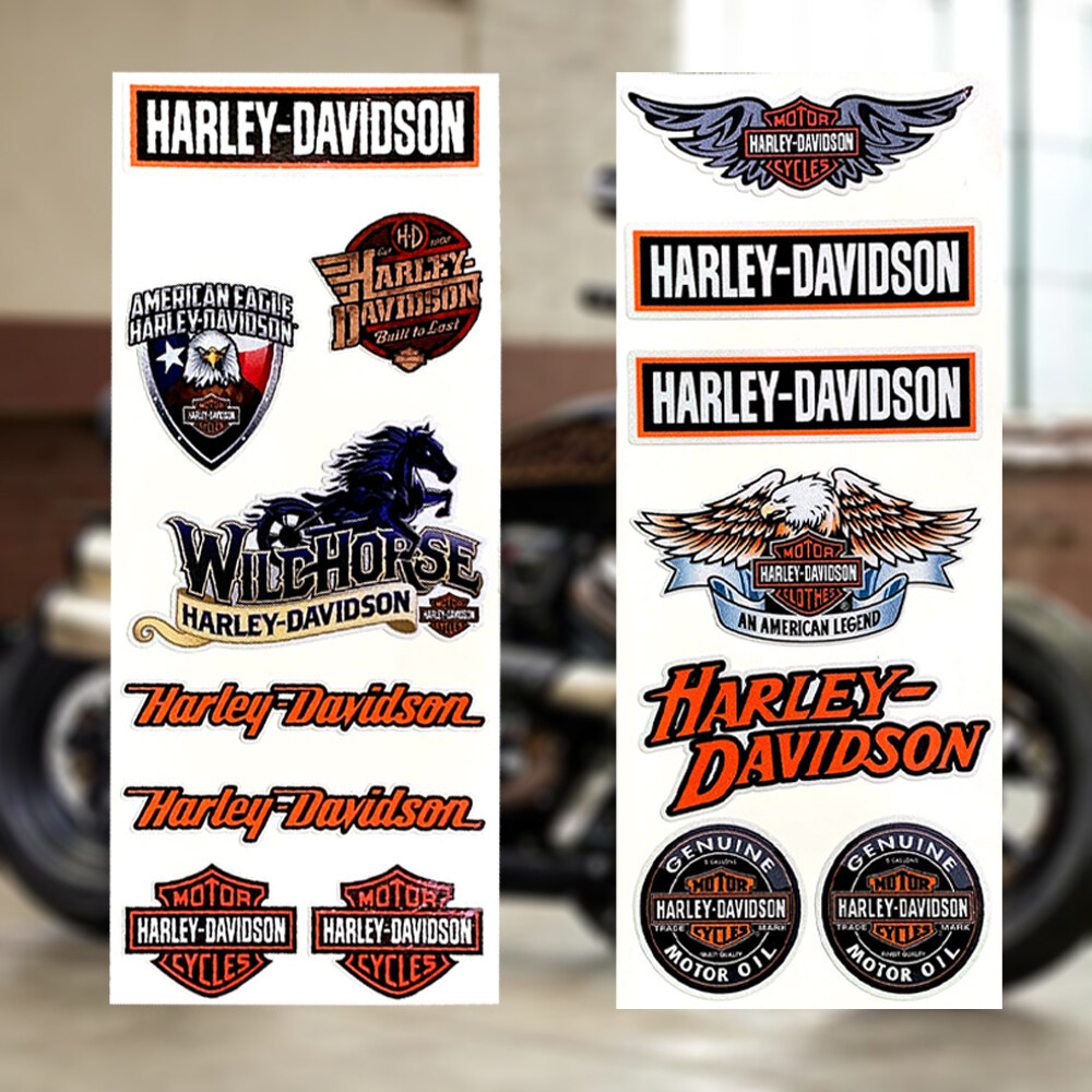 Miếng Dán Phản Quang Trang Trí Mũ Bảo Hiểm Xe Mô Tô Harley-Davidson Harley