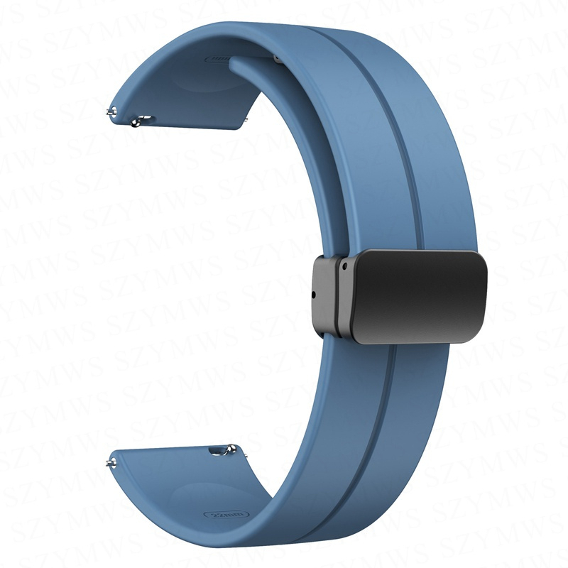 Dây Đeo Silicon Từ Tính 20mm / 22mm Cho Đồng Hồ Samsung Galaxy Watch 4 Classic 5 Pro Realme Watch 3 2 S Pro Haylou RS4 Plus LS02 LS12 GST Lite