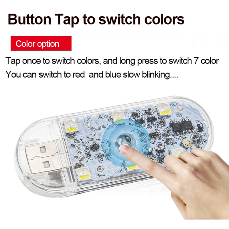 Đèn LED Mini Không Dây Cảm Ứng Chạm Để Đọc Sách Trên Nóc Xe Hơi