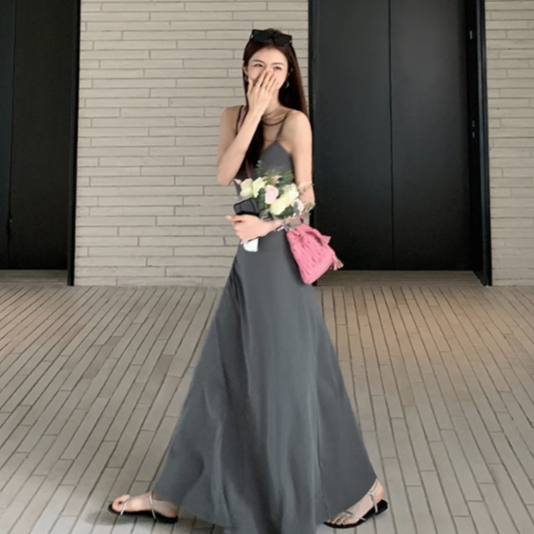 DannieWan Đầm đầm nữ váy trễ vai đầm đi biển đầm đi biển A22M1Y9