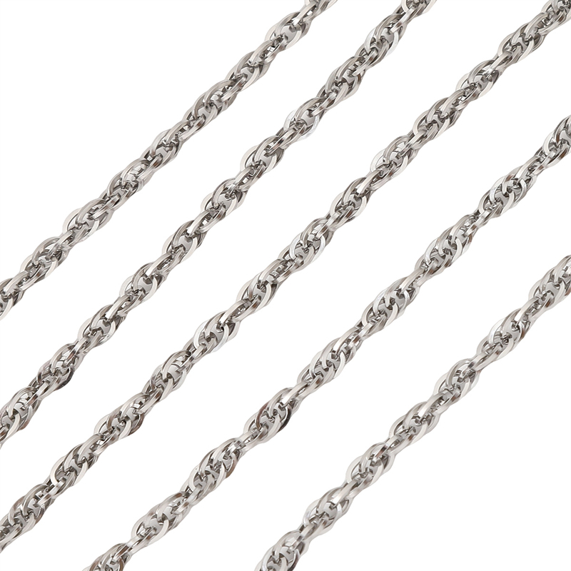 Dây Xích Nối Cuba Bằng Thép Không Gỉ Dài 1M Dùng Làm Trang Sức DIY