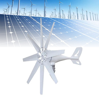 Tua bin gió Máy phát điện tuabin gió 700W S9 MPPT 8 cánh chống thấm nước cho thuyền trên sân thượng Cabin