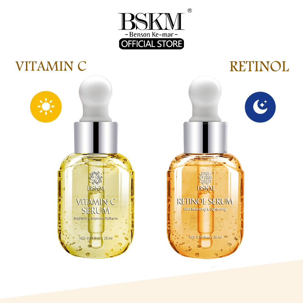 BSKM Serum Vitamin C + Serum Retinol Làm Trắng Chống Lão Hóa Làm Sáng Da 0.94fl oz / 28ml
