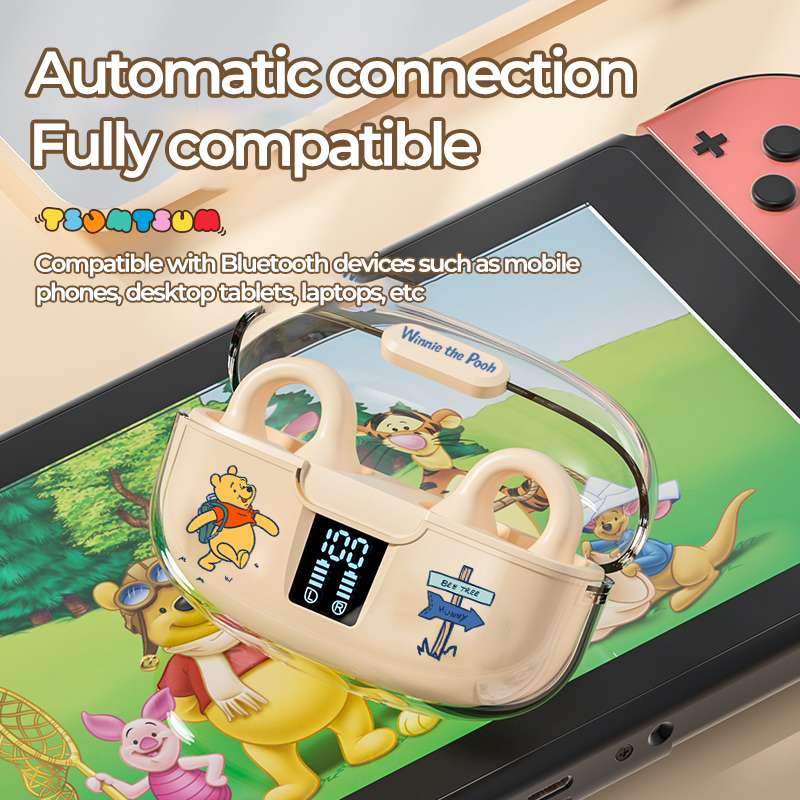 Disney J300 Tai Nghe Bluetooth Không Dây Có mic Hỗ Trợ Android / Ios