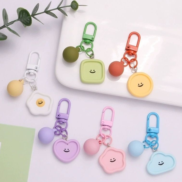 Móc Khóa Hình Đám Mây Mặt Cười Dễ Thương