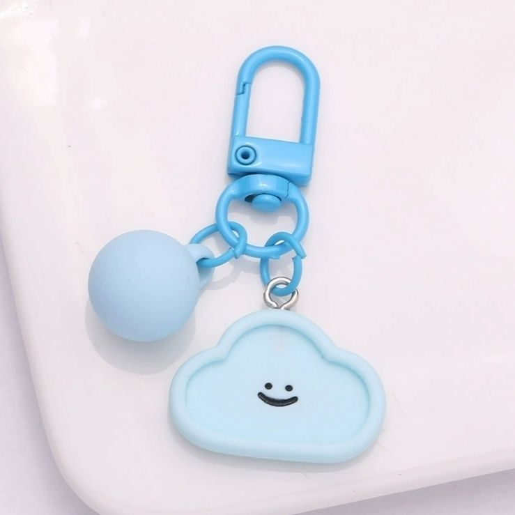 Móc Khóa Hình Đám Mây Mặt Cười Dễ Thương