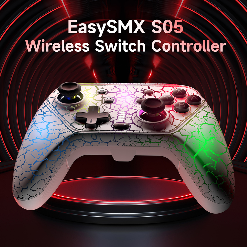 EasySMX Tay Cầm Chơi Game bluetooth 5.0 Không Dây S - 05 Hỗ Trợ Chuyển Đổi / Switch Lite / Switch OLED Windows XP / 10 / 7 / 8 / 8.1 Android / IOS