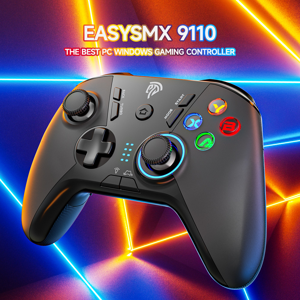 Bộ điều khiển chơi game không dây EASYSMX SL-9110 2.4G cho Windows PC/Steam Deck/PS3/Android TV BOX 4 phím pin 14 giờ