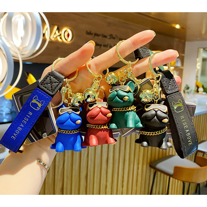Coffeejoy Móc Khóa Hình Chó Bull Bằng Nhựa resin Dễ Thương Sáng Tạo Dành Cho Nam Và Nữ
