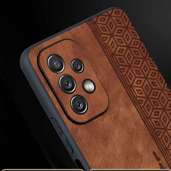 Ốp Điện Thoại Da PU Bảo Vệ Toàn Diện Camera Cho Samsung Galaxy A23 A24 A25 A33 A34 A53 A54 A73