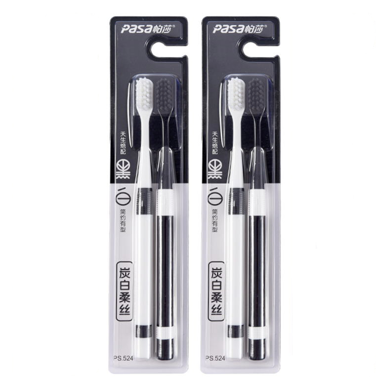 Bộ 4 Bàn Chải Đánh Răng Lông Mềm Cao Cấp Làm Sạch Sâu Du Lịch