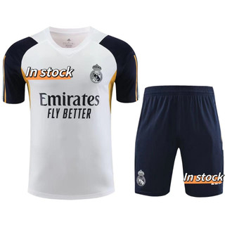 Áo thun bóng đá real madrid màu trắng 24-48 giờ 2023 / 24