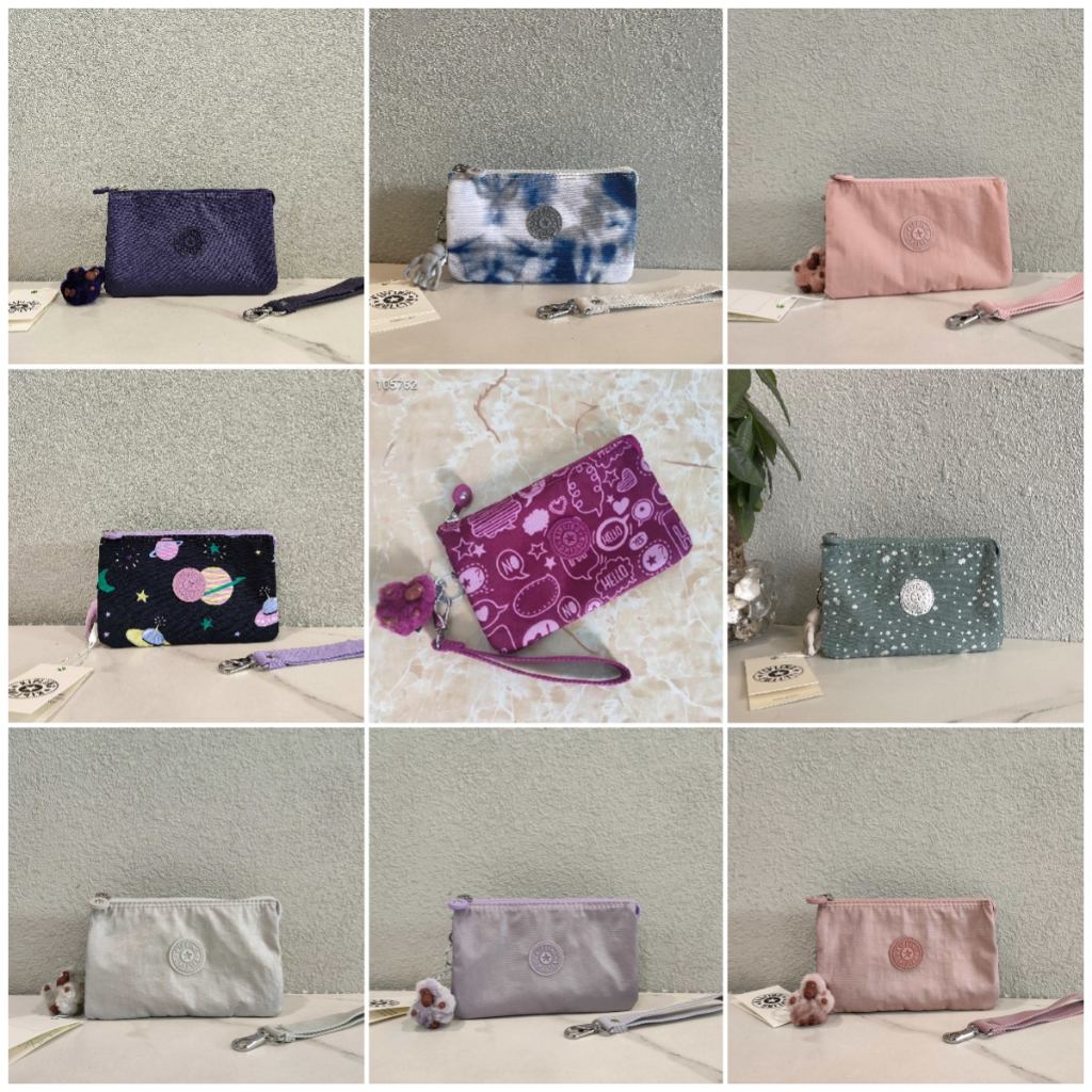 Ví Đựng Tiền Xu Ba Lớp Đa Năng Kipling k13265 k10976 18 Màu