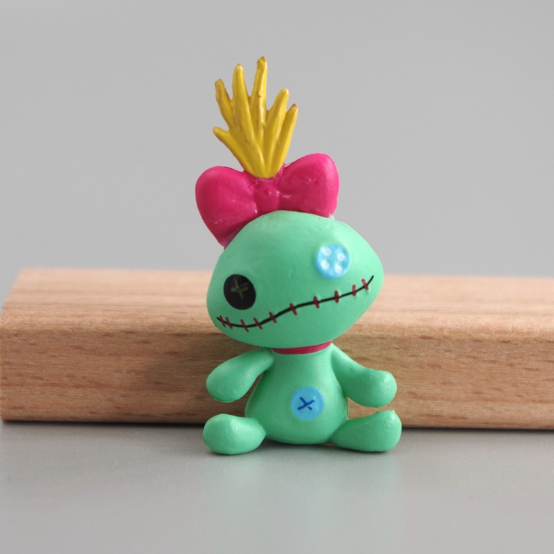 DISNEY 1 Mô Hình Nhân Vật Stitch Và Gấu Pooh Bằng PVC 2-6cm