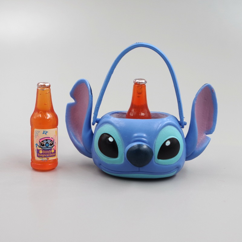 DISNEY 1 Mô Hình Nhân Vật Stitch Và Gấu Pooh Bằng PVC 2-6cm