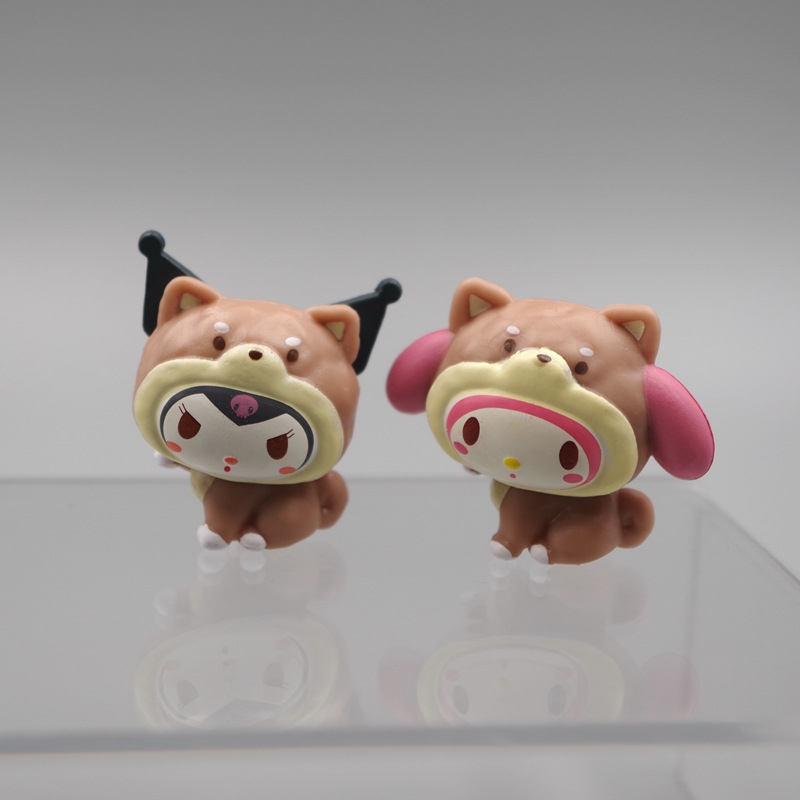 SANRIO Set 5 Mô Hình Nhân Vật Phim Hoạt Hình hello kitty kuromi my melody Cinnamoroll 3-4cm