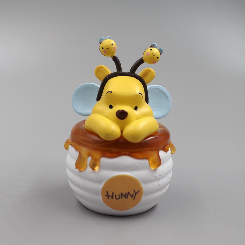 DISNEY 1 Mô Hình Nhân Vật Stitch Và Gấu Pooh Bằng PVC 2-6cm