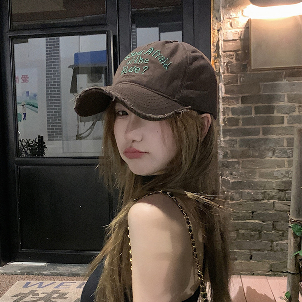 Nón Lưỡi Trai Thời Trang Hip Hop Thêu Chữ Phong Cách Hàn Quốc