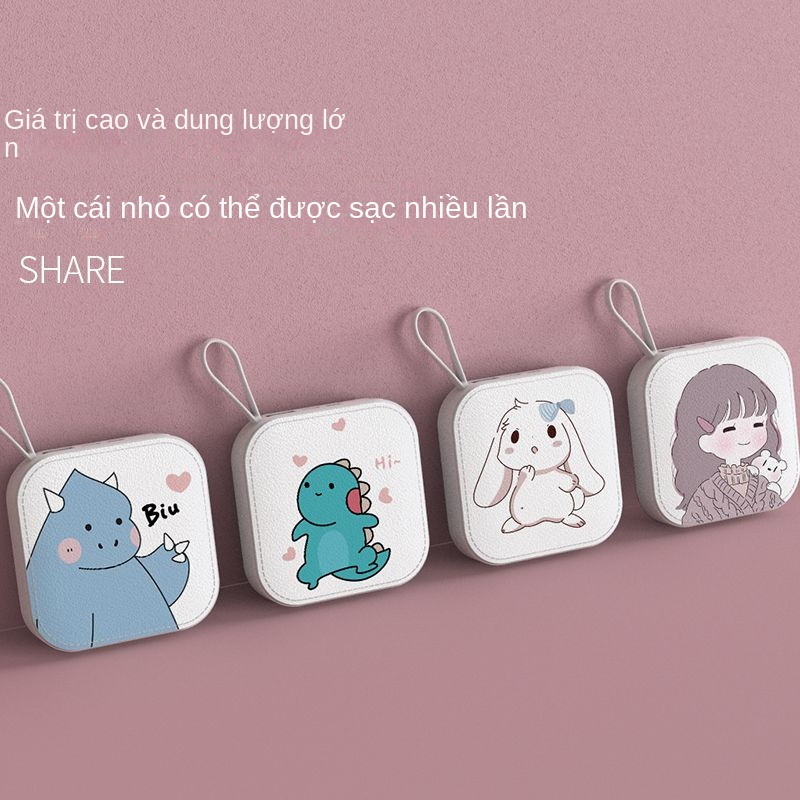 Pin Sạc Dự Phòng 6000mah Mini Họa Tiết Hoạt Hình Dễ Thương Cho Vivo Huawei Apple