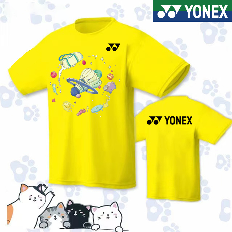 Áo Thun Cầu Lông Tay Ngắn Mau Khô Thoáng Khí YONEX 2023 Cho Nam Và Nữ