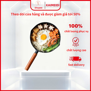 Nồi nấu ăn KAIMEIDI bằng thép không gỉ có tay cầm không nắp phong cách Nhật Bản đa dụng 20cm