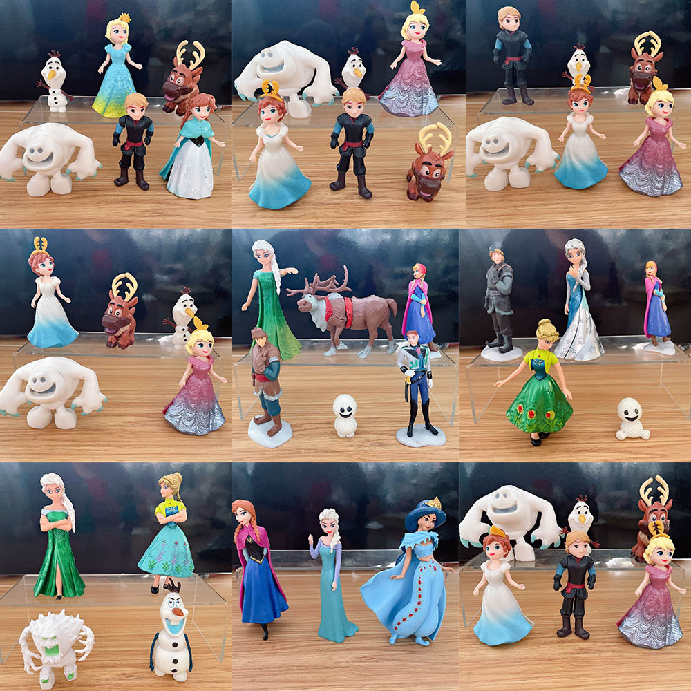 Bộ Mô Hình Công Chúa Elsa Anna Olaf Disney Dùng Trang Trí Bánh Kem