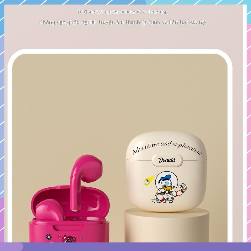Tai Nghe Nhét Tai Bluetooth 5.0 Chống Ồn Cao Cấp Phong Cách Disney Cho Samsung / Xiaomi / oppo / vivo