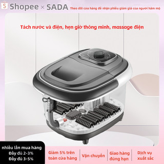 SADA Bồn ngâm chân hoàn toàn tự động, bồn ngâm chân, bồn ngâm chân, xô ngâm chân sưởi ấm massage bằng điện gia dụng