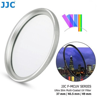 Kính lọc uv bảo vệ ống kính máy ảnh 37mm 40.5mm 49mm màu bạc