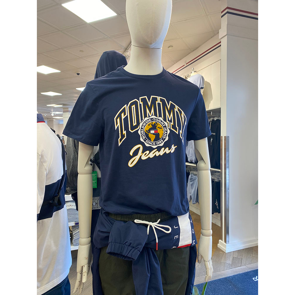 Tommy men's regular round neck print casual short sleeve t-shirt