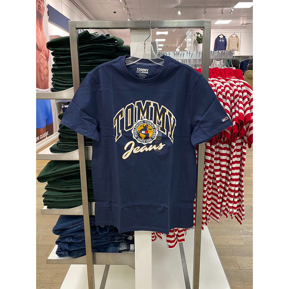 Tommy men's regular round neck print casual short sleeve t-shirt