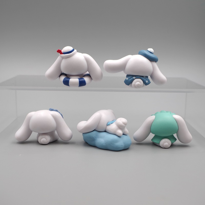 SANRIO Bộ 5 Mô Hình Nhân Vật Hoạt Hình Cinnamoroll Đáng Yêu 2.8-3cm