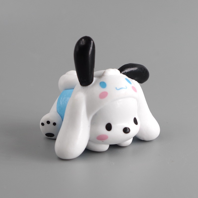 SANRIO Set 5 Mô Hình Nhân Vật Phim Hoạt Hình hello kitty kuromi my melody Cinnamoroll 3-4cm