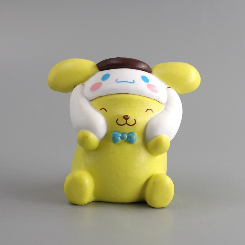 SANRIO Set 5 Mô Hình Nhân Vật Phim Hoạt Hình hello kitty kuromi my melody Cinnamoroll 3-4cm