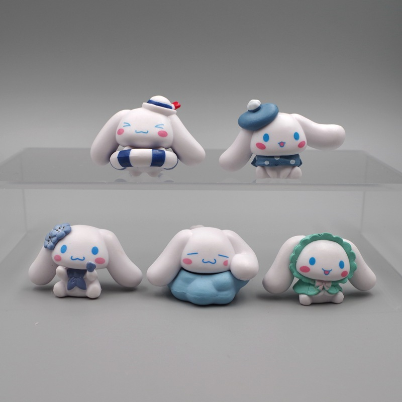 SANRIO Bộ 5 Mô Hình Nhân Vật Hoạt Hình Cinnamoroll Đáng Yêu 2.8-3cm