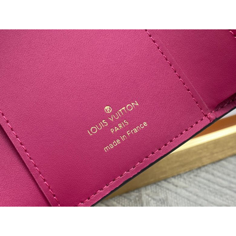 Chuẩn Bị Giao Hàng Trên Cùng Hàng Đầu Ví Da Louis Vuitton Dáng Ngắn Có logo LV Chính Hãng Mới Cho Nữ