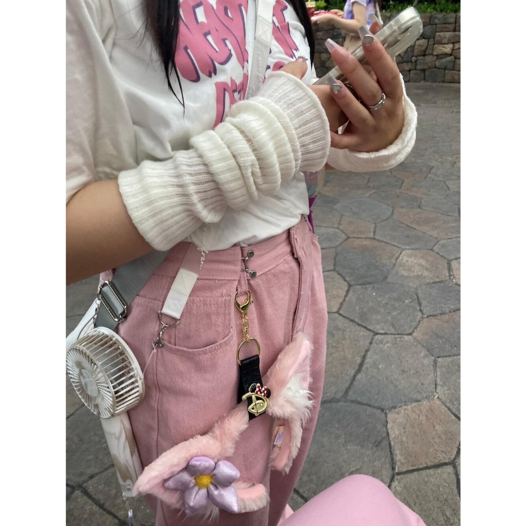 Găng Tay Dệt Kim Hở Ngón Hóa Trang Lolita Y2k