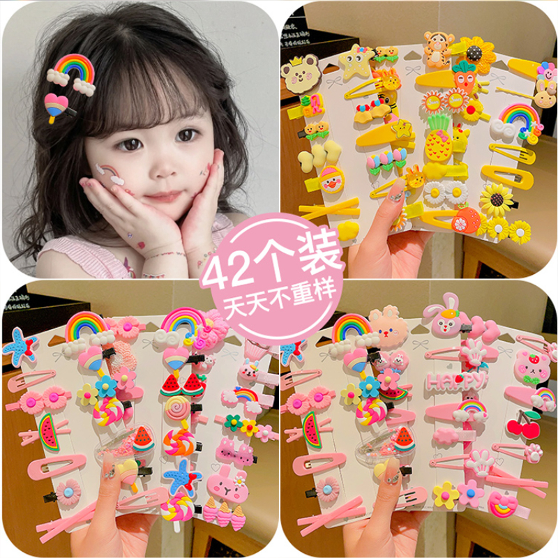 Bộ kẹp tóc màu kẹp tóc cho bé hoạt hình 3-14pcs trẻ em sẽ thích