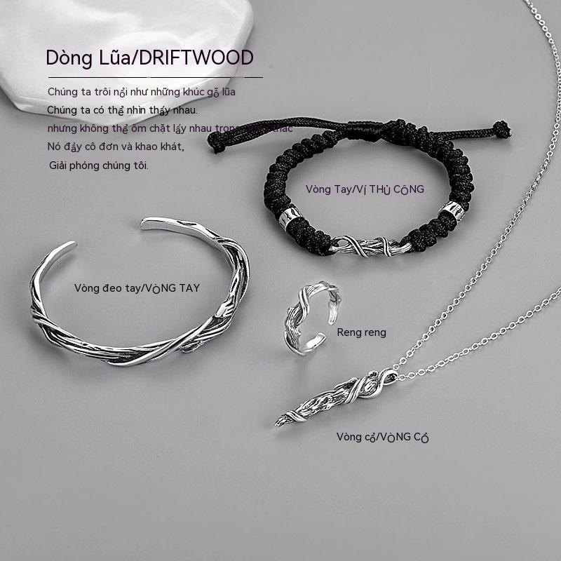 Nhẫn Gỗ Phong Cách Retro Thời Trang Cho Nam