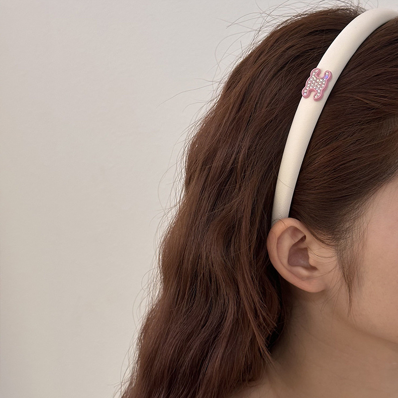 Băng Đô Cài Tóc Hình Gấu Hồng Dễ Thương Phong Cách Hàn Quốc Y2K