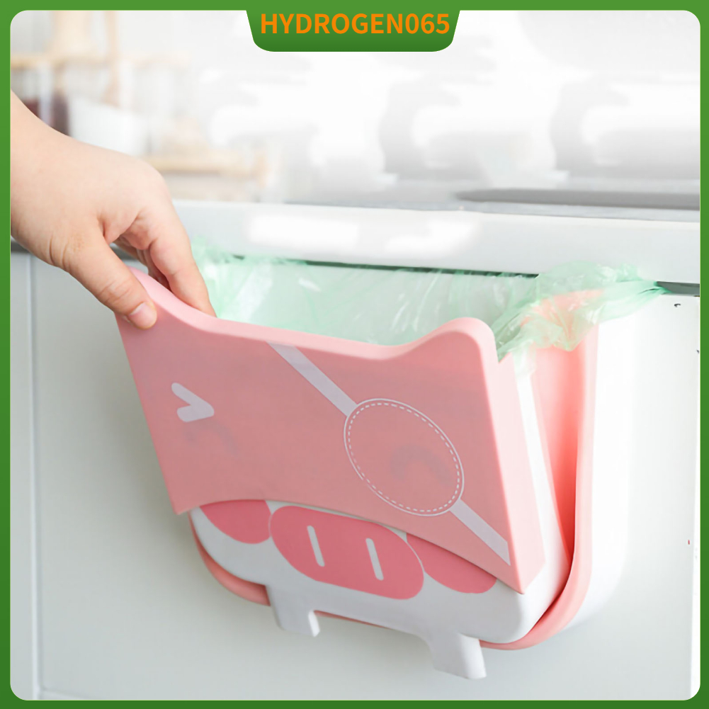 Treo Thùng Rác Phong Cách Hoạt Hình Tường Fodable Đa Năng Nhựa Bền Hydrogen065