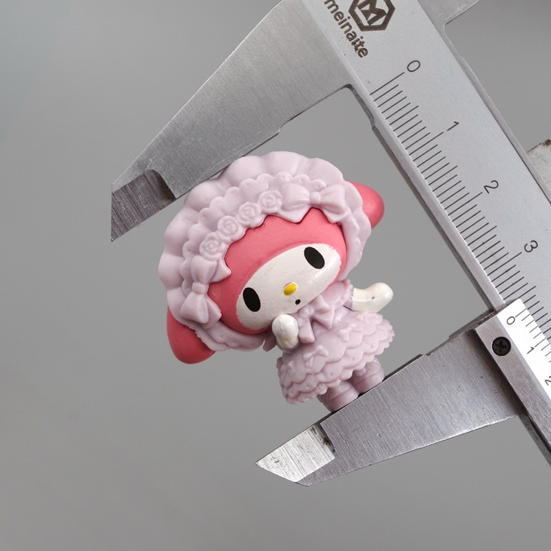 SANRIO Set 5 Mô Hình Nhân Vật Phim Hoạt Hình hello kitty 3-5cm