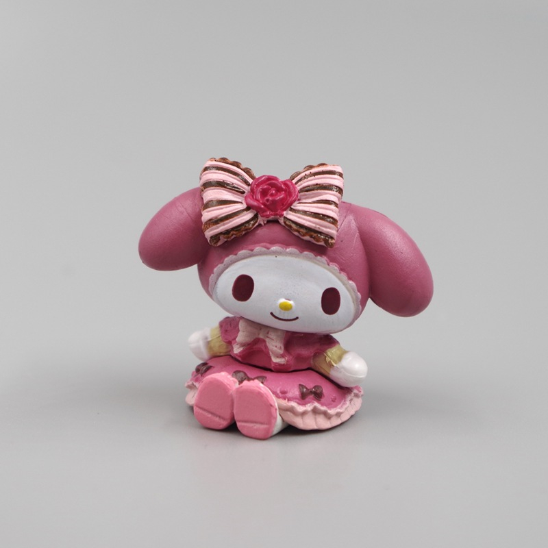 SANRIO Set 5 Mô Hình Nhân Vật Phim Hoạt Hình hello kitty 3-5cm