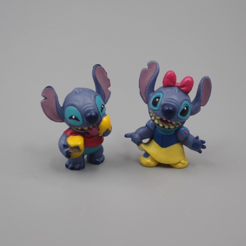 Set 6 Mô Hình Nhân Vật Phim Hoạt Hình Lilo & Stitch 2-3cm Bằng PVC
