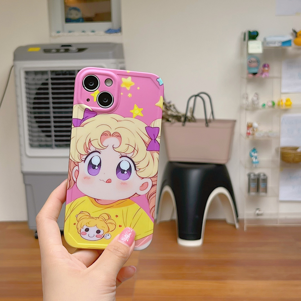 Ốp Điện Thoại Hình Thủy Thủ Mặt Trăng Chống Sốc Cho iphone 15 / 14 / 13 / 12 / 11