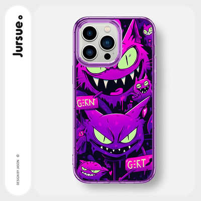 Ốp lưng JURSUE mềm chống sốc hình độc lạ ngầu màu Cho iPhone 16 15 14 13 12 11 Pro Max SE 2020 X XR XS ip 8 7 Plus Y3900