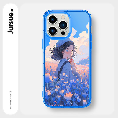 Ốp lưng JURSUE mềm chống sốc hình dễ thương đẹp Cho iPhone 16 15 14 13 12 11 Pro Max SE 2020 X XR XS ip 8 7 Plus kute Y3890